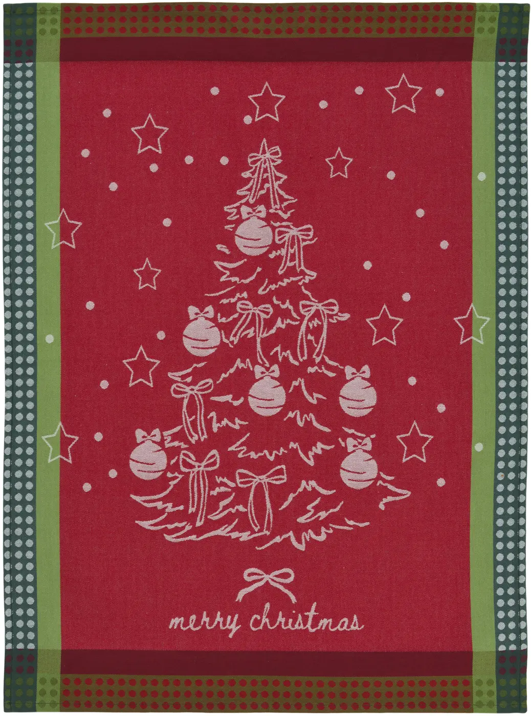Sander Geschirrtuch Jolly Tree red 50 x 70 cm