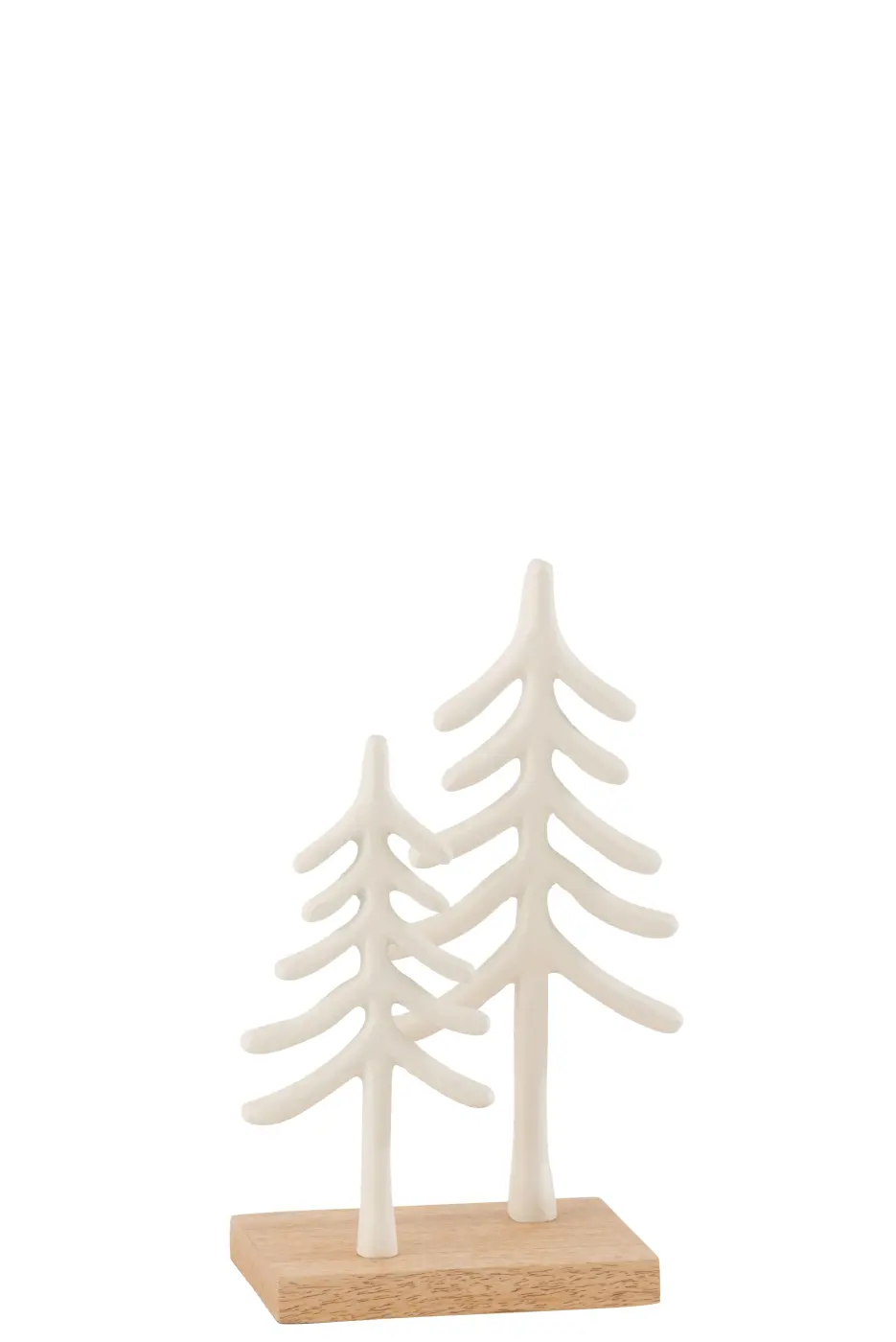 Jolipa Bäume Goa Aluminium/holz Weiß  13x8x22,5cm