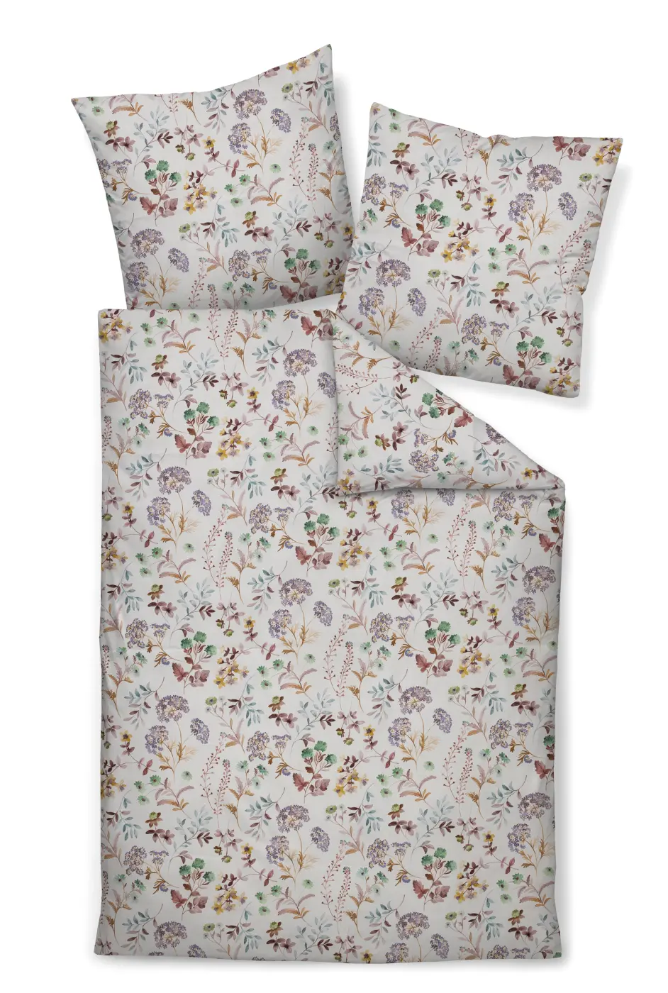 Janine Garnitur Mako-Satin  multicolor 135x200,80x80 cm