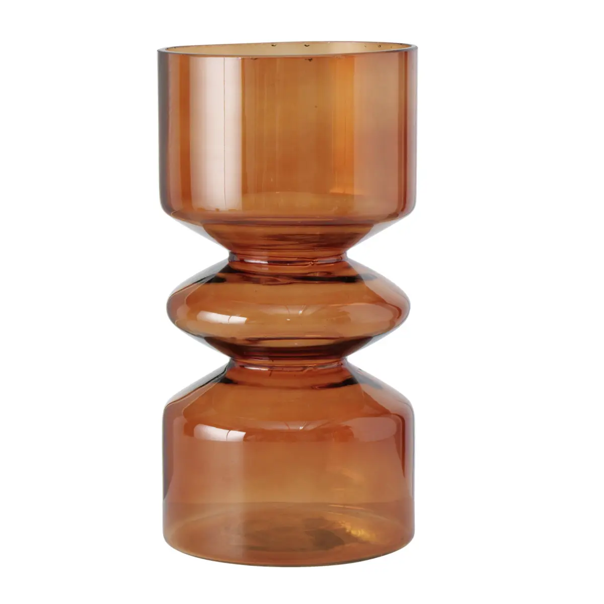 Boltze  Vase Nelika Braun,Ockergelb