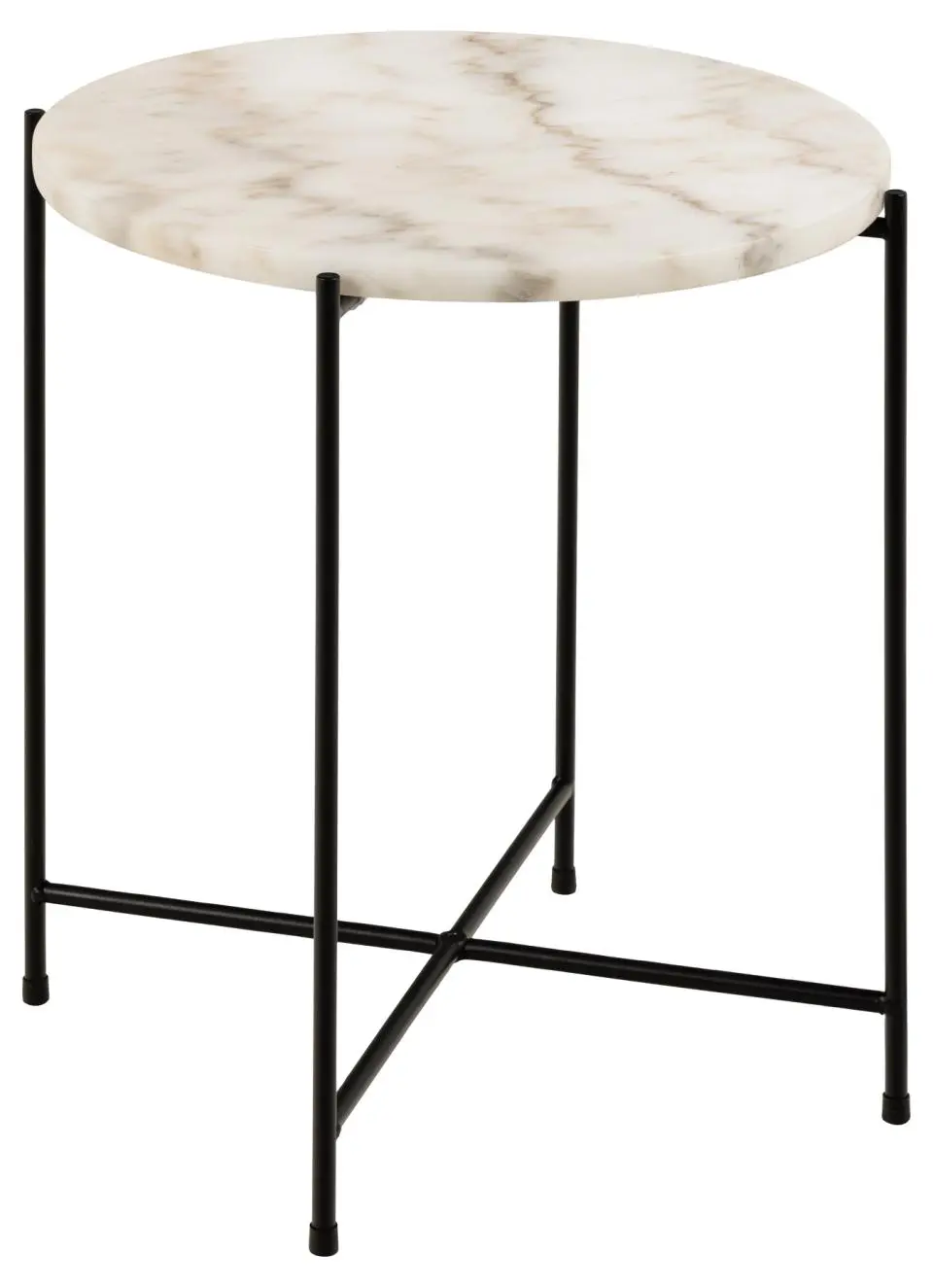 Actona  Ecktisch Avila Marmor weiß 42 cm D