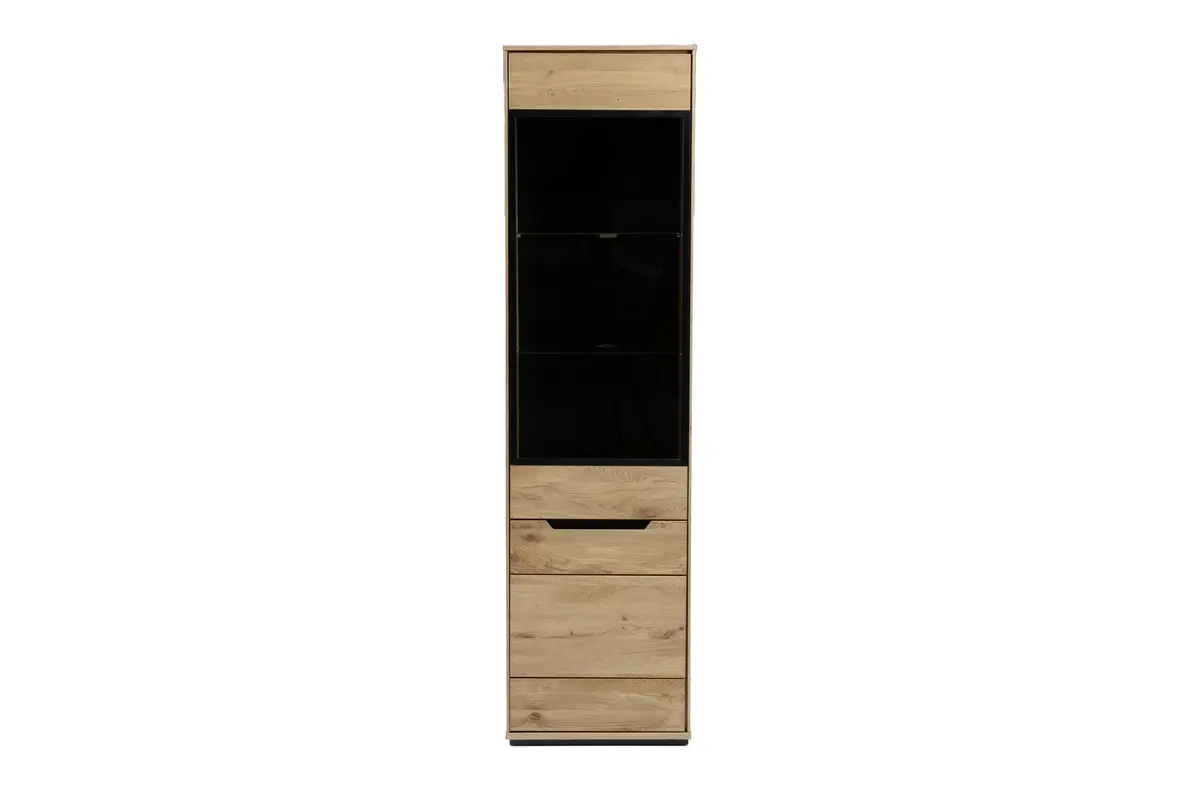 MCA Vitrine Araya Wildeiche massiv geölt ca.  53 x 200 x 41cm