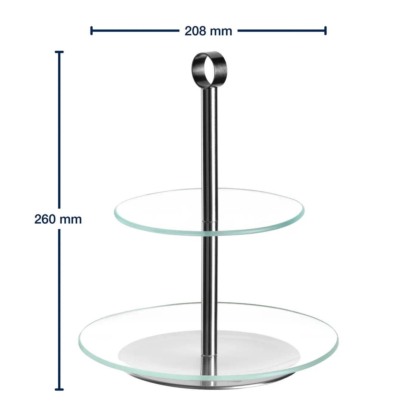 Leonardo Etagere CENA silber 3,5 cm
