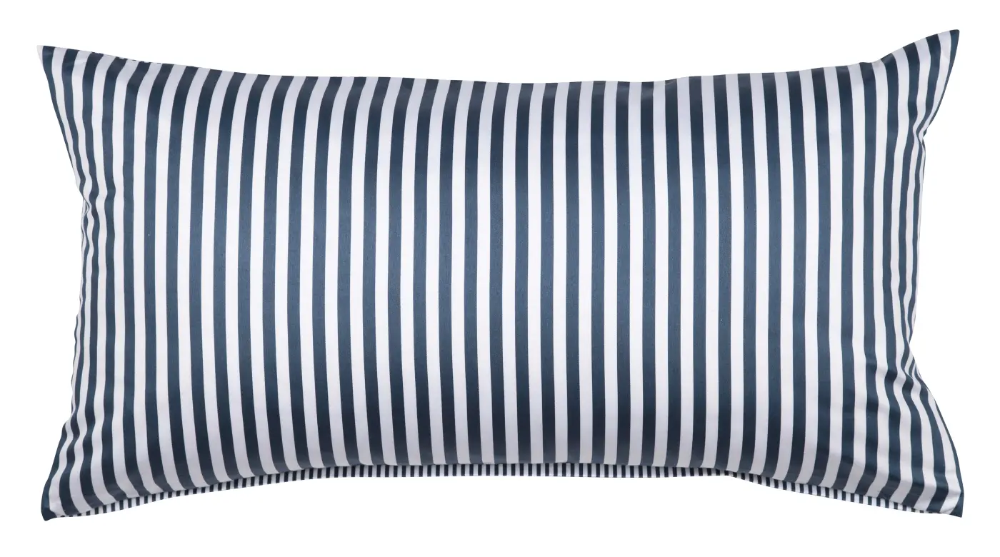Janine Mako-Satin Kissen modernclassic atlantik Kiss.40x80 cm