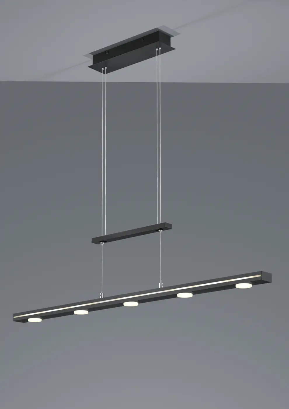 Trio Leuchten  Pendelleuchte Lacal Nickel matt