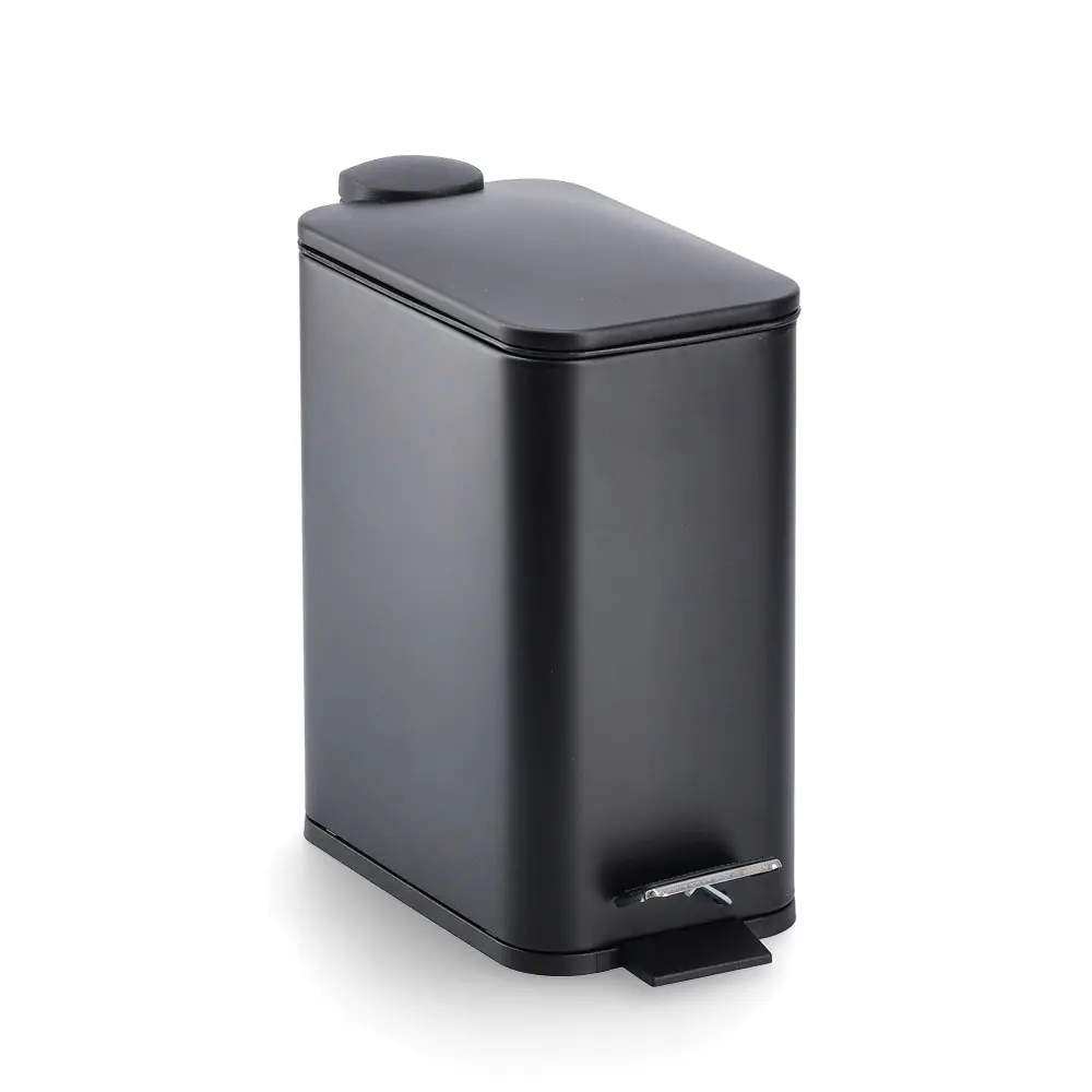 Zeller Treteimer schwarz mit Soft Close 5 l