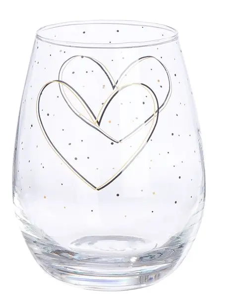 Gilde Trinkglas "coffee heart" transparent 300 ml