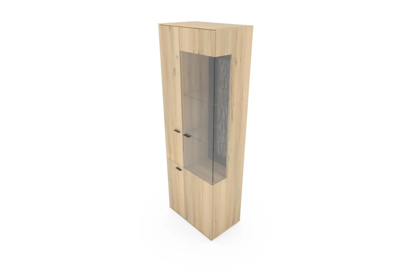 Hartmann  Standelement, 3T, Glas rechts Runa Kerneiche Natur massiv H / B ca. 205 x 72 cm
