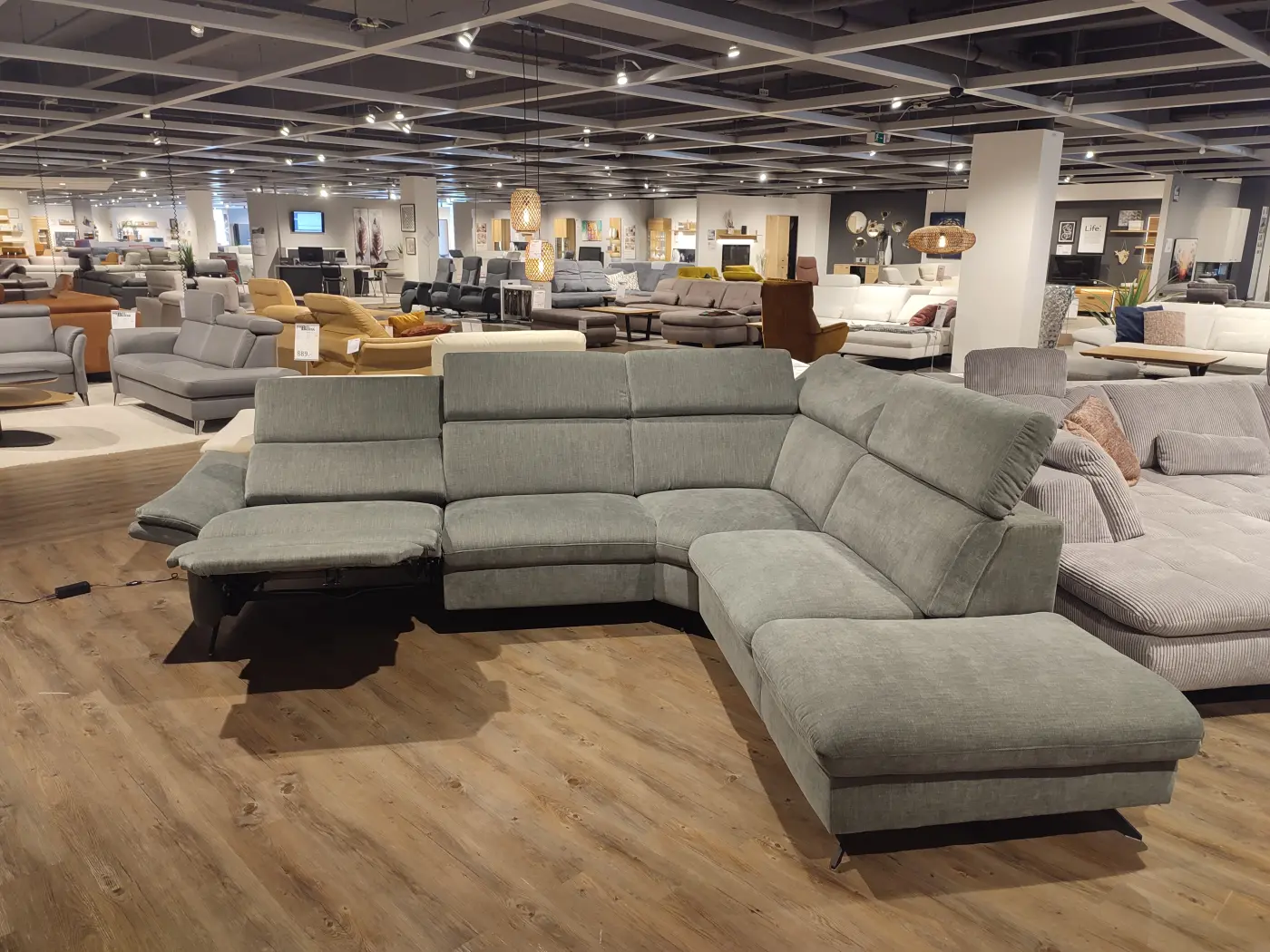 Zehdenick  Wohnlandschaft MM-ZE1161 mit Funktion Stoff - Longlife Easy ca. 292 x 265 cm