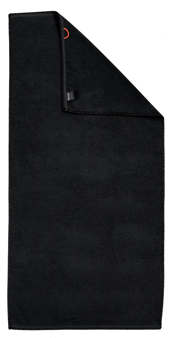 DONE. DELUXE PRIME Duschtuch schwarz 70 x 140 cm
