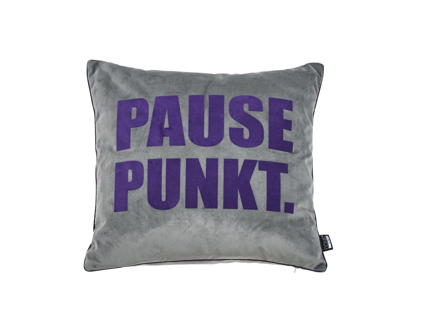 Done. Kissenhülle Vibe anthracite/purple 45x45cm