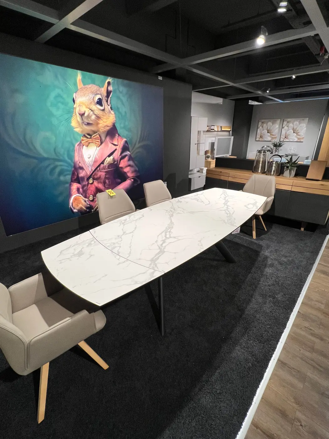 MCA Esstisch Ossana beige ca. 180 (260) x 76 x 100 cm