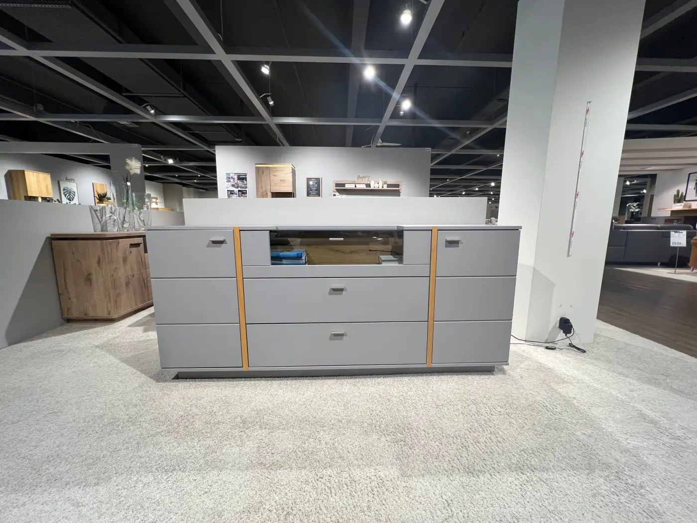 MCA Sideboard inklusive Beleuchtung Serie Sevilla ca. 196 x 87 x 44cm