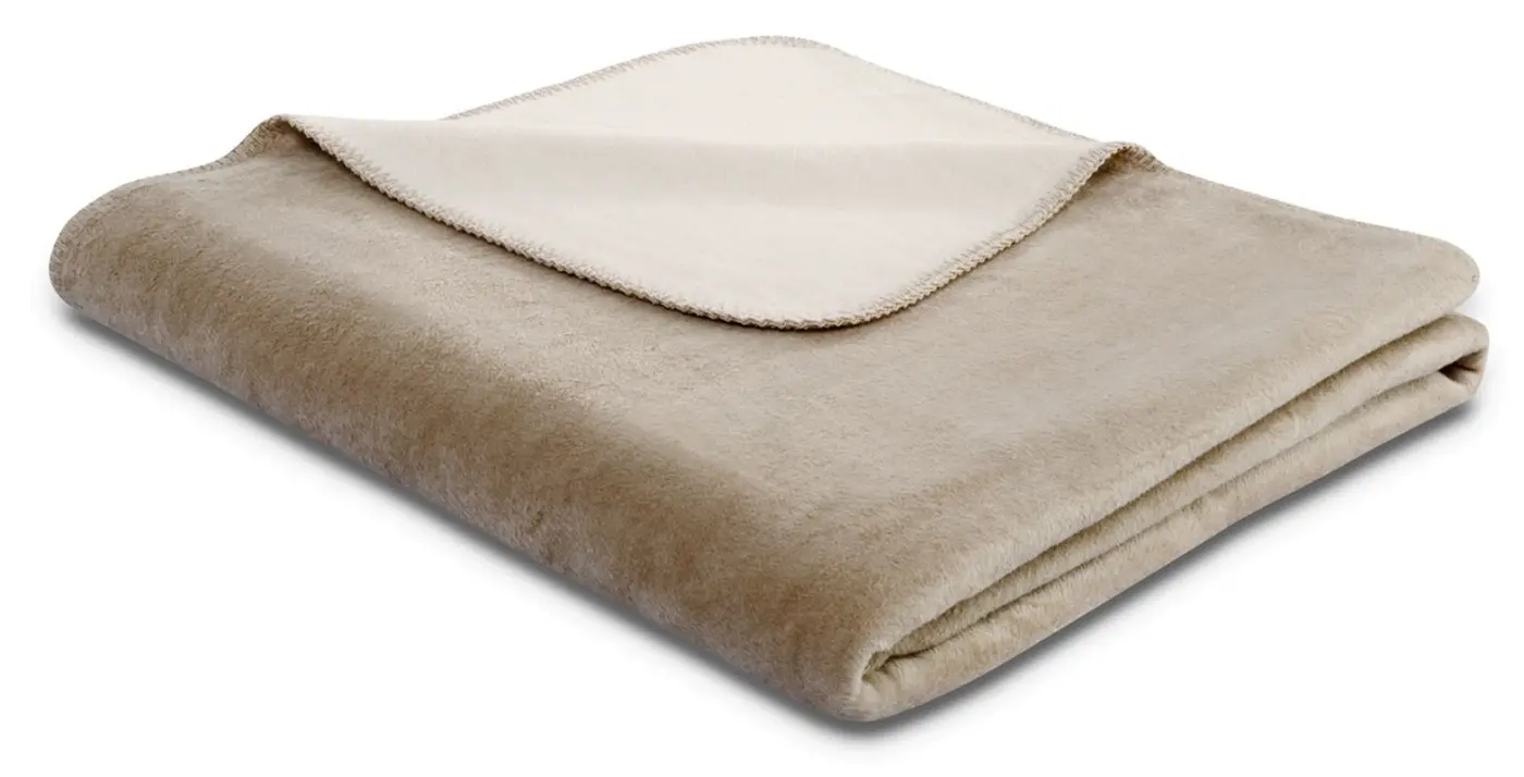 Biederlack Wohndecke Doubleface 150x200 cm Palisade, Feder