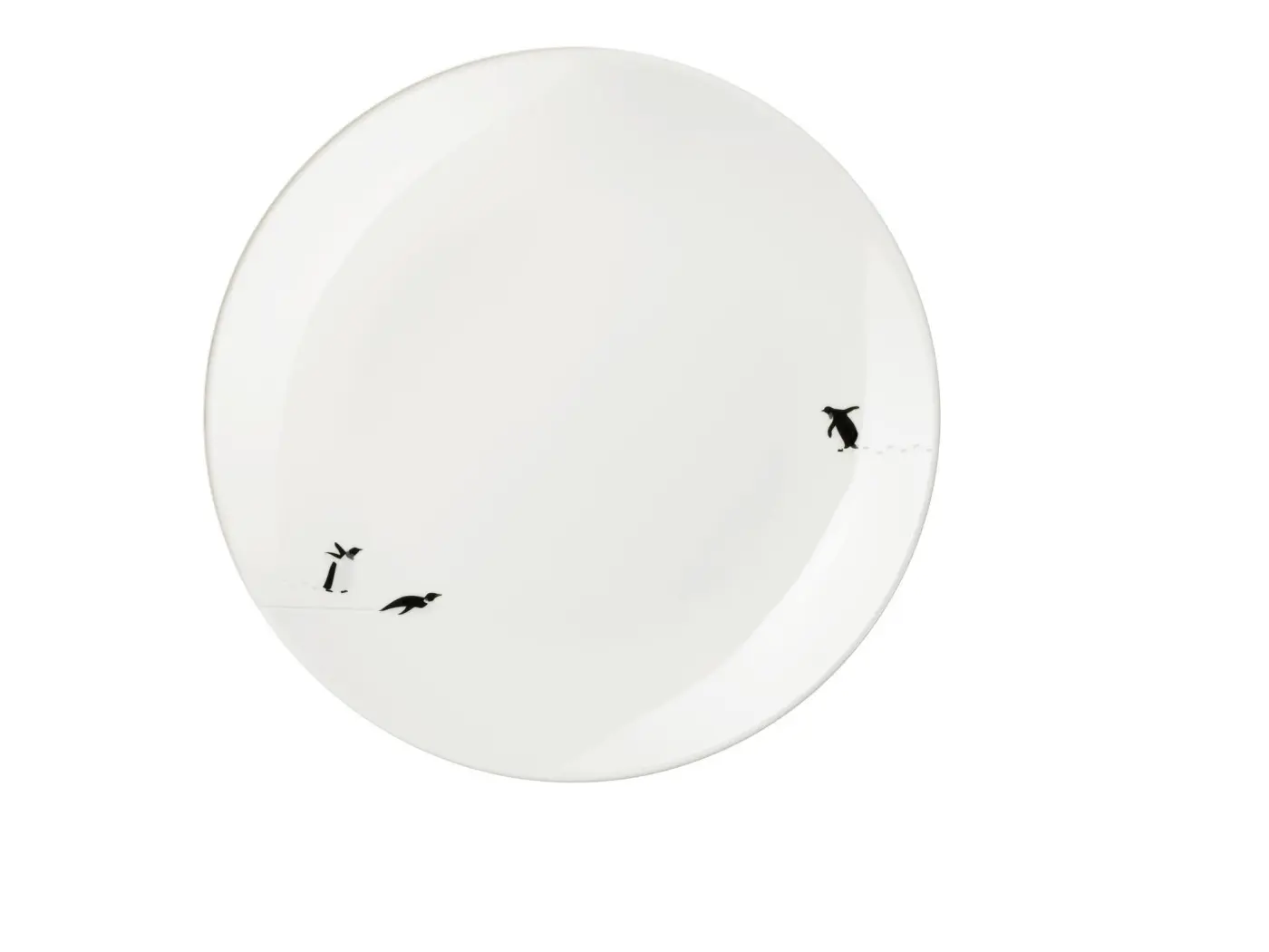 ASA Teller snow tracks south pole Motiv glänzend D. 20,5 cm, H. 2,2 cm