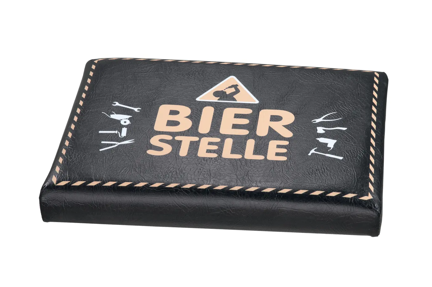 Gilde Handwerk Sitzpolster  für Getränkekisten  schwarz H:5cm B:44cm T:34cm