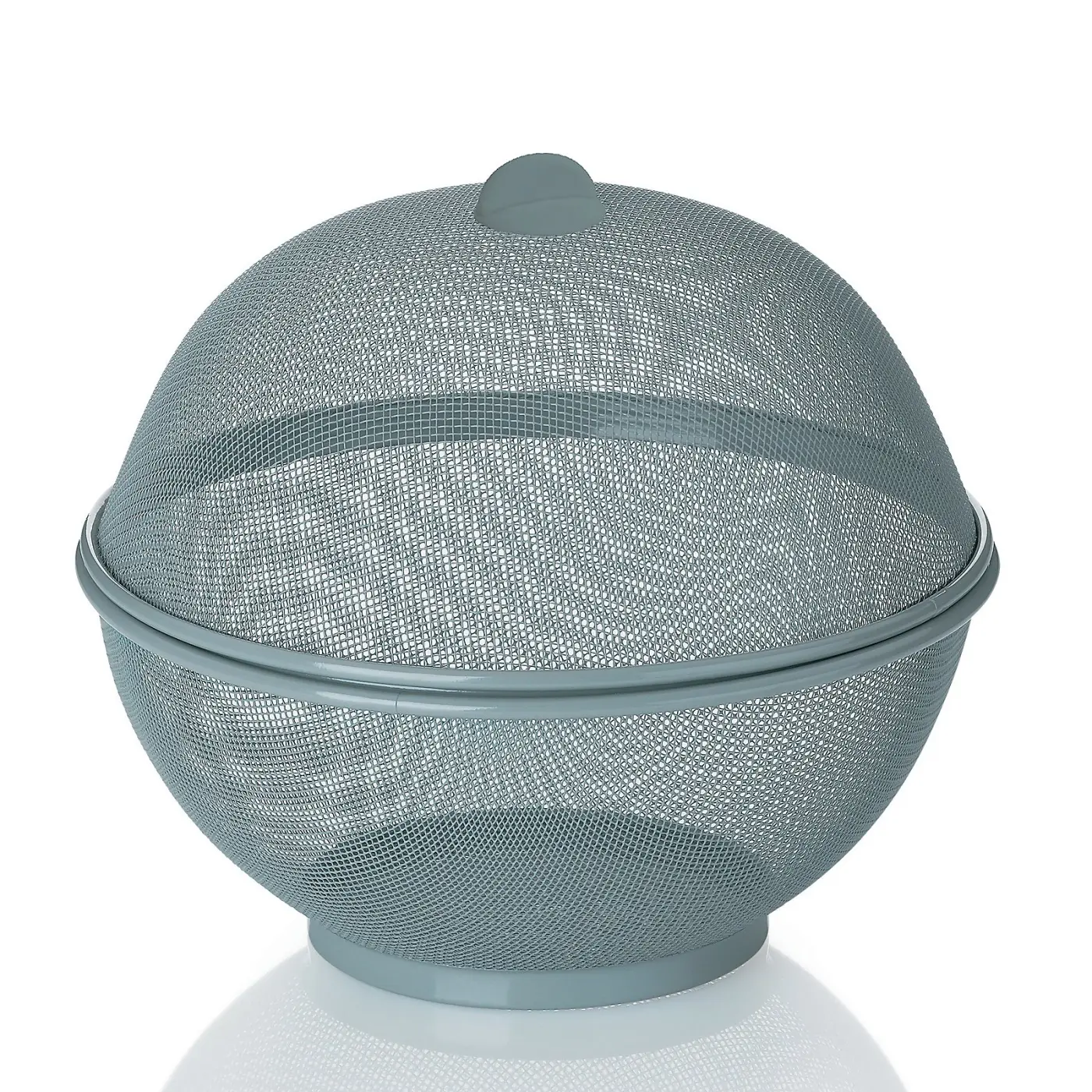 Kela Fruchtkorb Como Metall grau 24,5cm 26,5cmØ