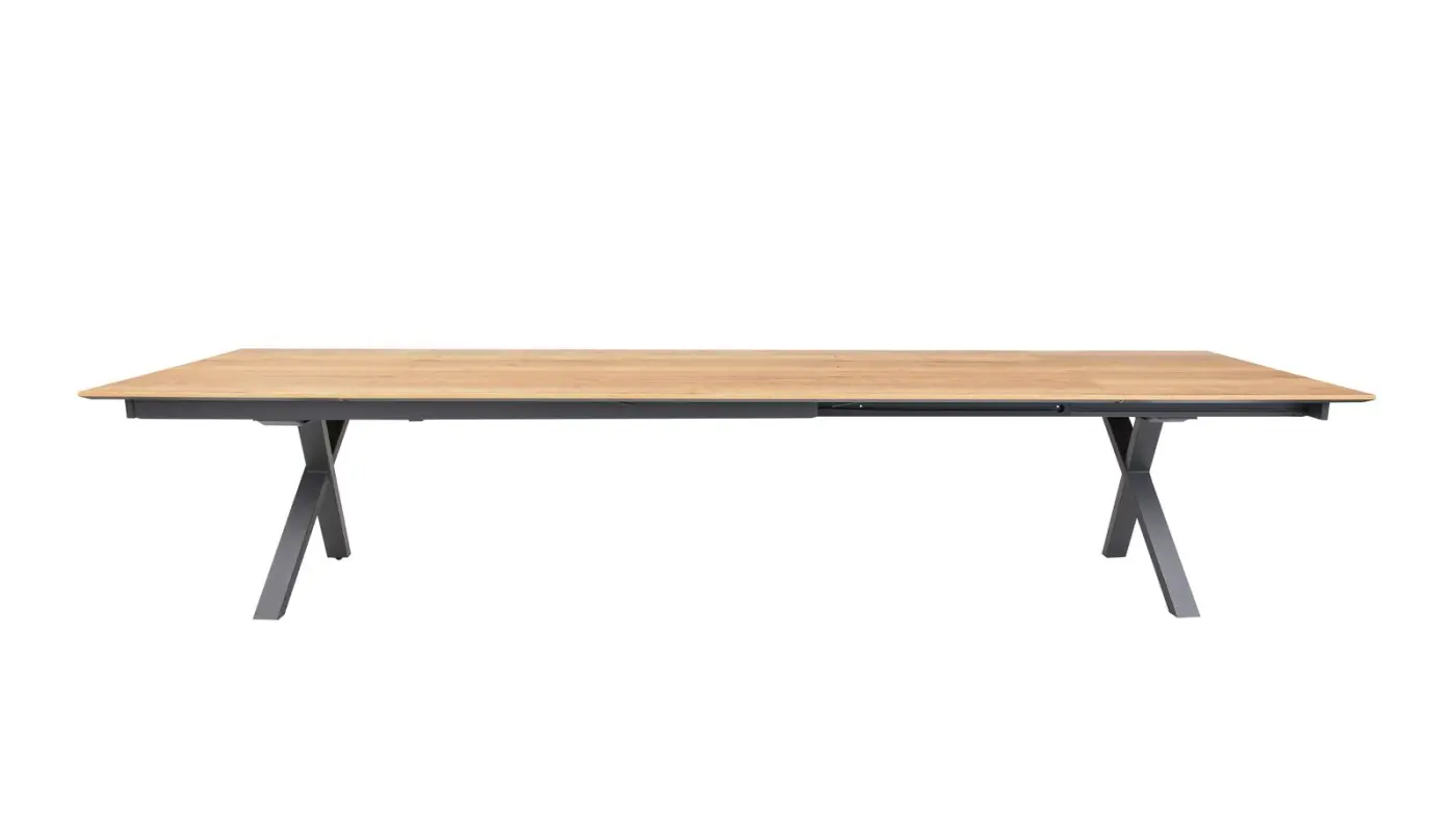 Interliving  Esstisch mit 2 Klappeinalge  Serie 5112  ca. 220 (370) x 75 x 100  cm