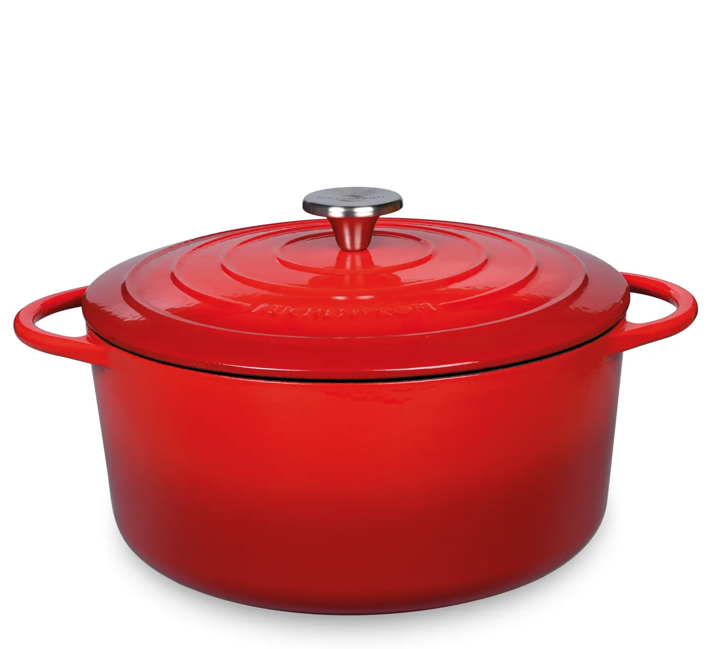 Küchenprofi Bratentopf rund  26 cm classic red