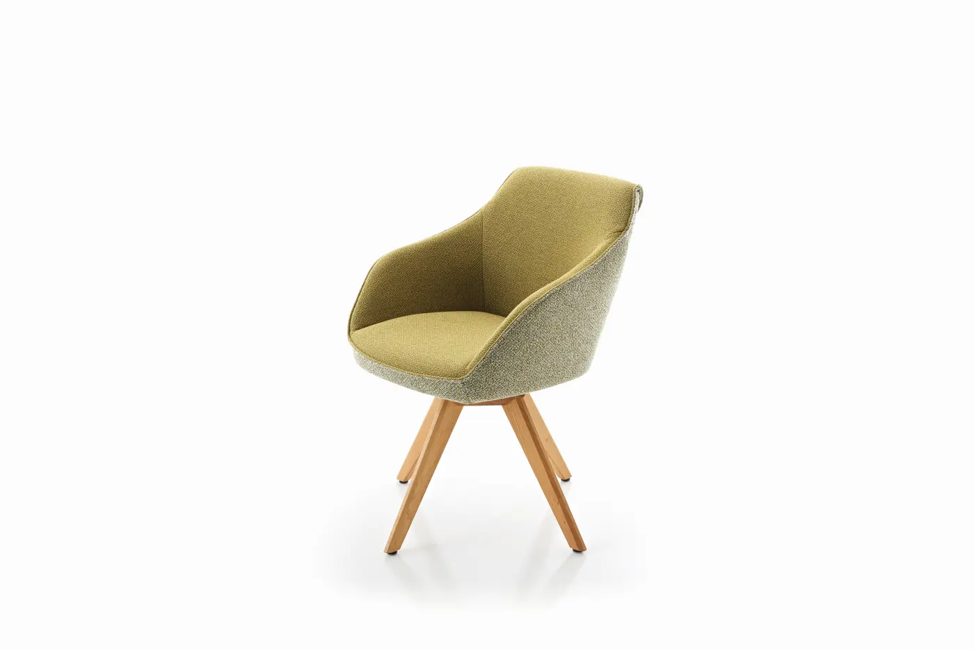 Koinor Sessel drehbar 1250-S9VX grün/Wildeiche natur