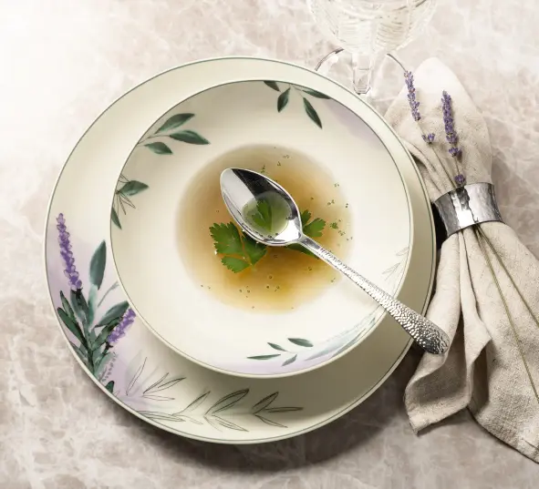 Seltmann Weiden Tafelservice 12 tlg Savona 65647 Provence creme/lavendel