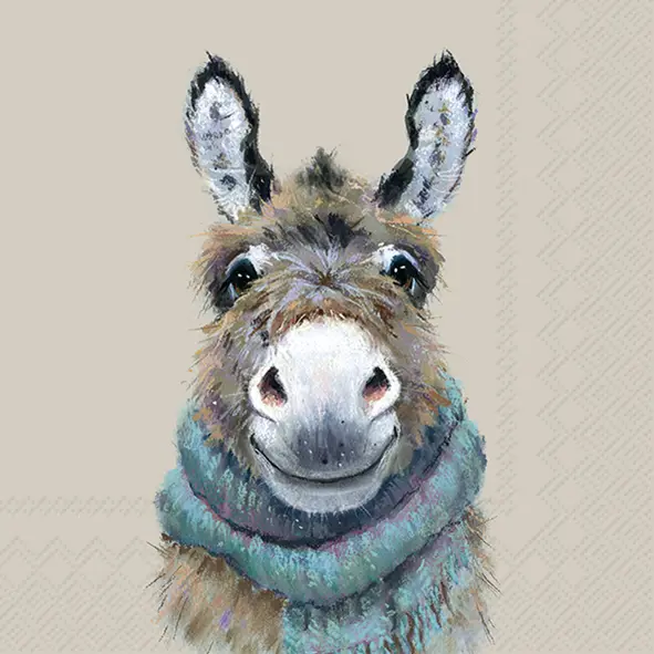 Ihr Lunch-Servietten DONKEY NINO linen 33X33 cm