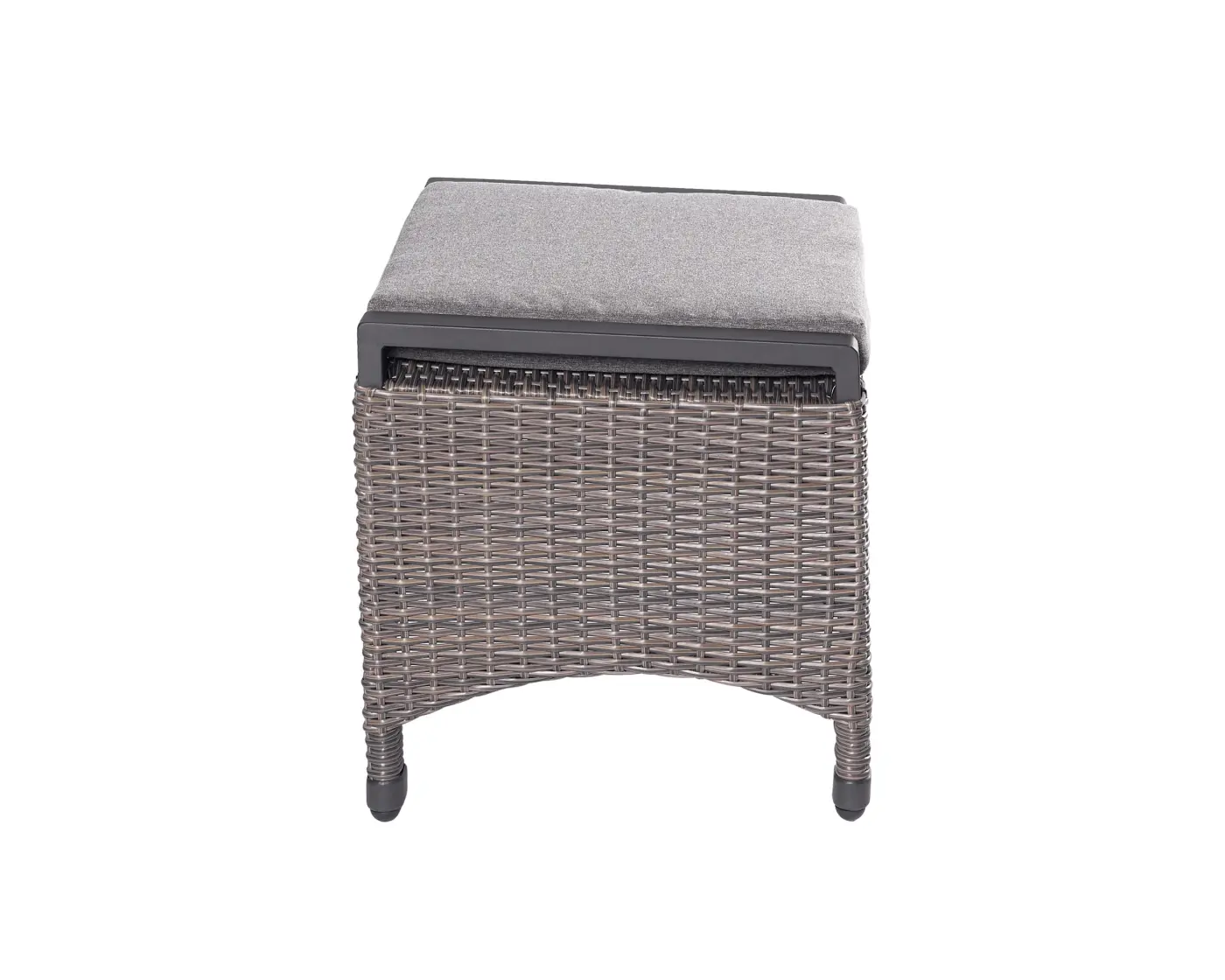 LC Garden Hocker Komido inklusive Kissen anthrazit/graubraun  ca.  62 x 48 x 49cm