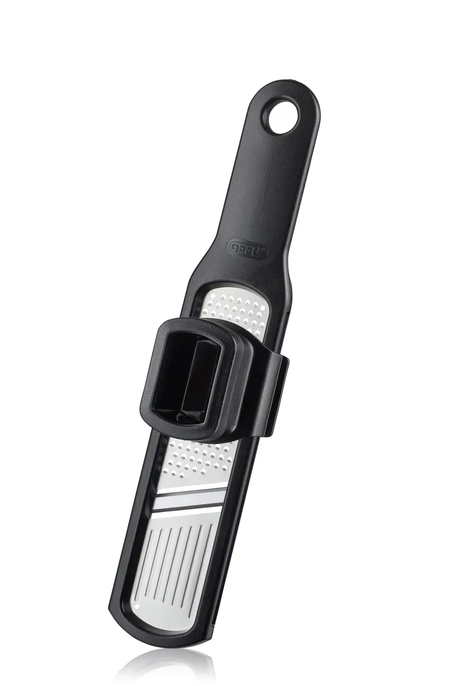 Gefu Knoblauchreibe/-Hobel RAFINO Schwarz, silber