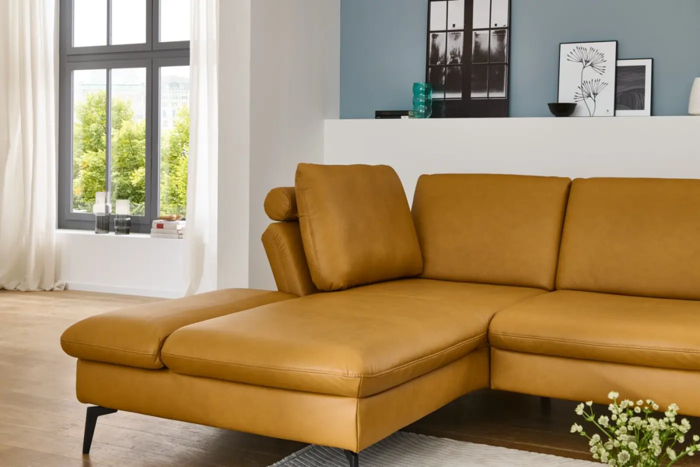 Polinova   Polstergruppe mit Funktion MM-PN1183 olive ca. 199 x 317 cm