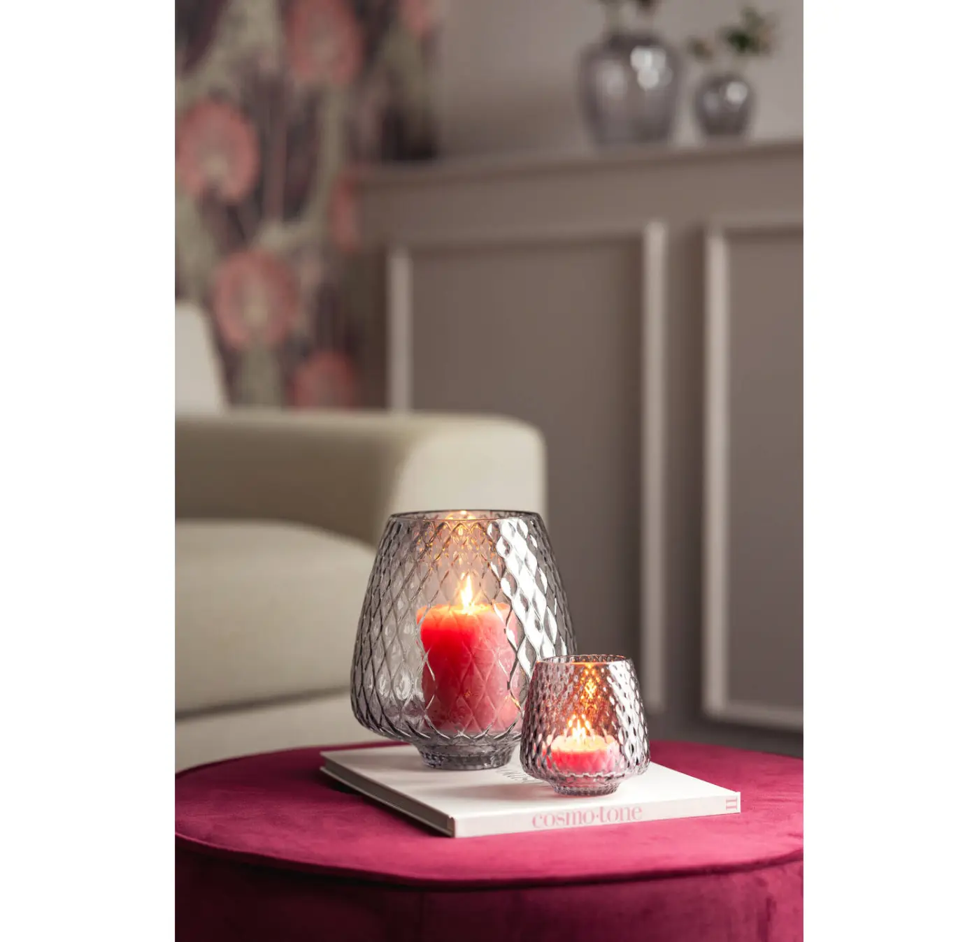 Leonardo Tischlicht GIULIA grau 11 cm