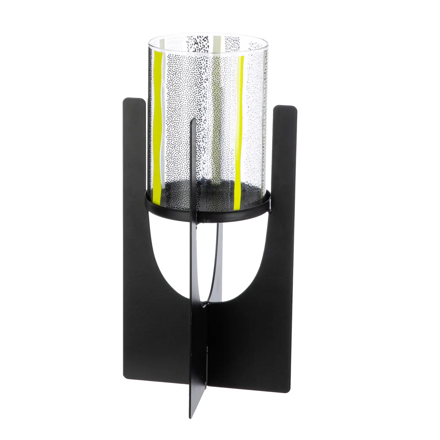 Gilde Windlicht  schwarz 30,5 cm Metall