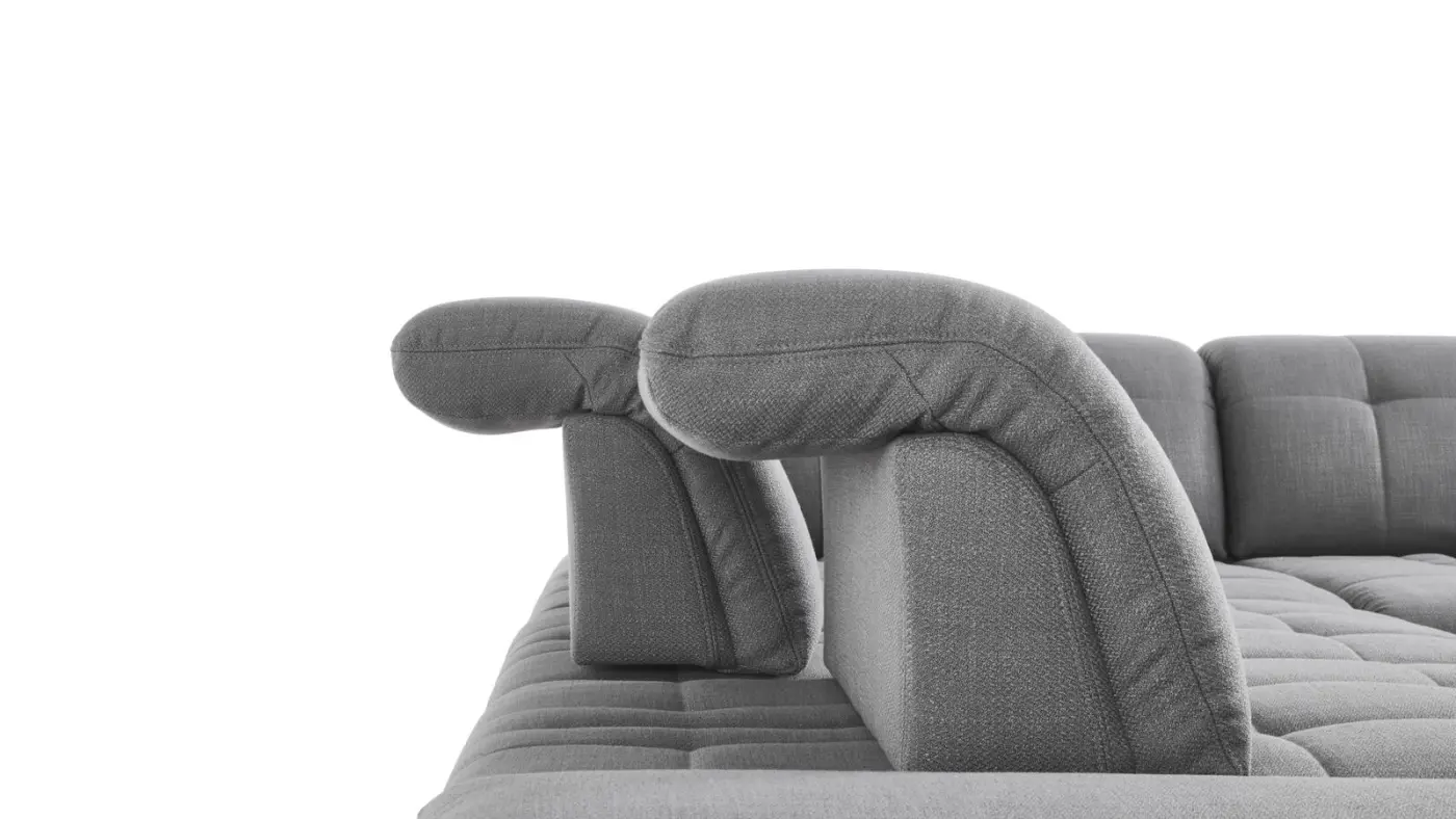 Poco Steinpol  Sofa 2-sitzig AL links; inkl.2 SR,2 NK(78) (2100_78) Santa Rosa XC 169124 221