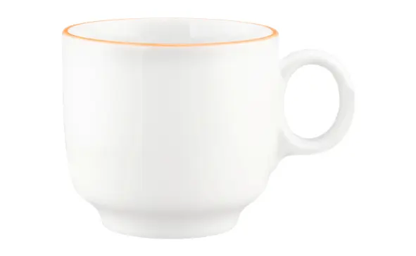 Seltmann Cappuccinoobertasse 0,30 l mit Henkel Sento Home Pure Lines Mango Orange