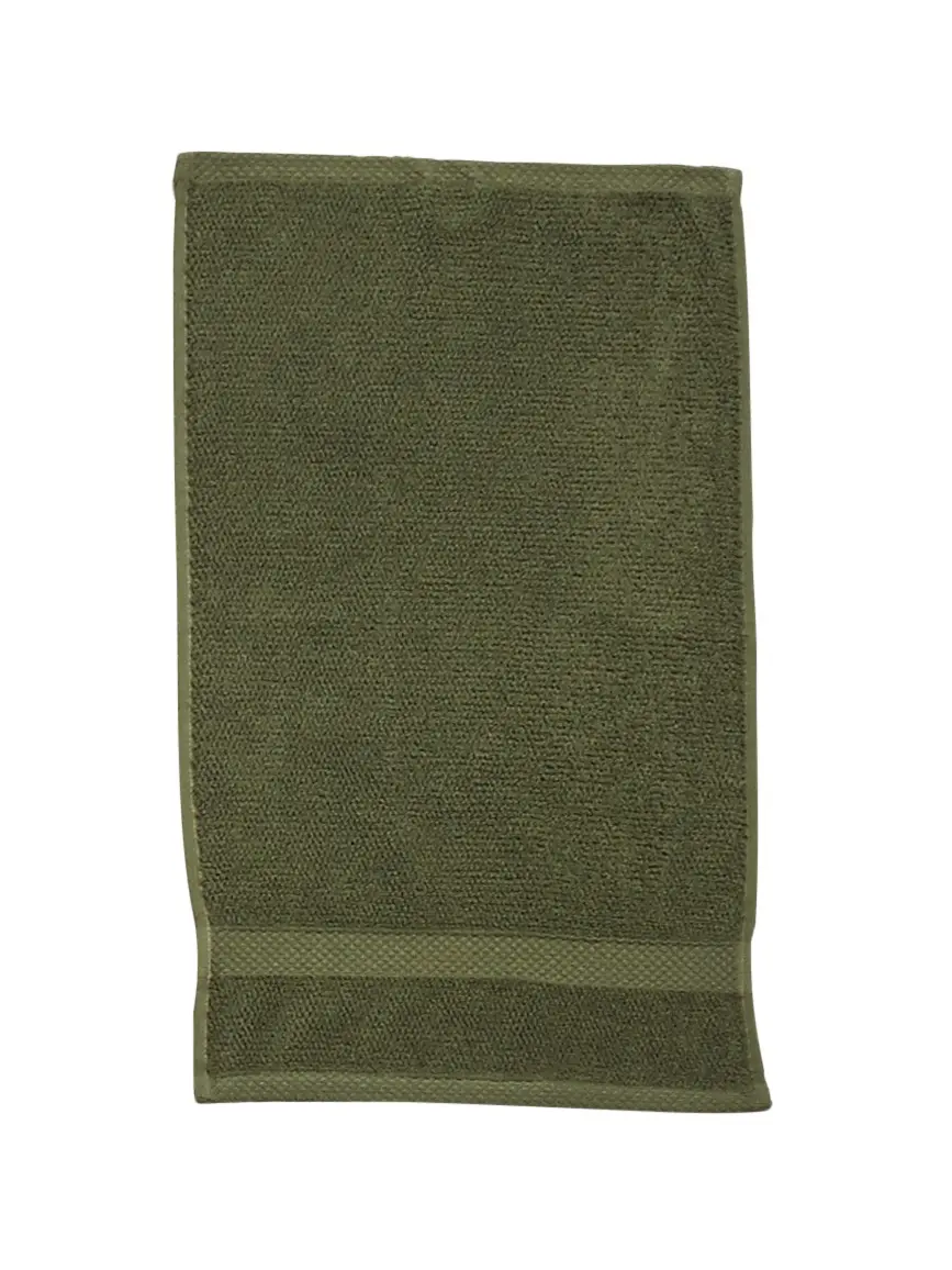 Done. Gästehandtuch Deluxe Khaki 30x50cm