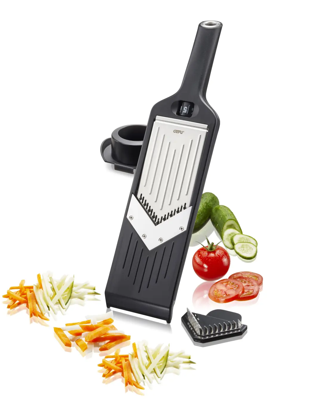 Gefu V-Hobel VIOLI® 2.0 Schwarz, silber
