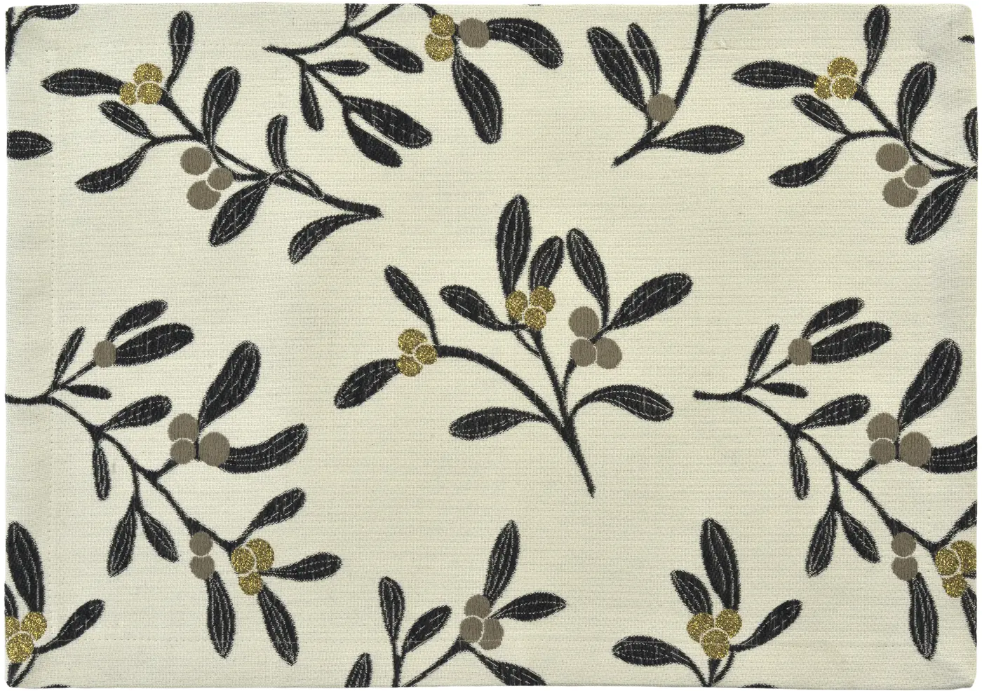 Sander Tischset Mistletoe taupe/anthra 35 x 50 cm