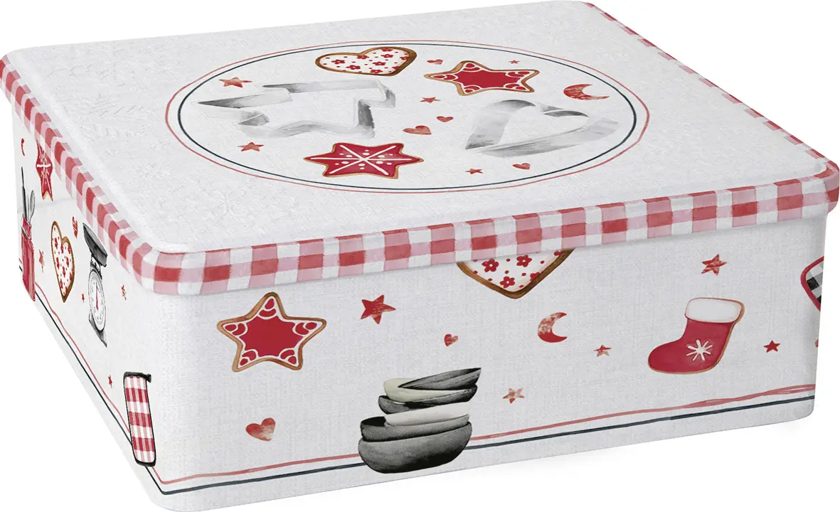 Ihr Gebäckdose COOKIE CRAFT grey 15X15X6,5 cm