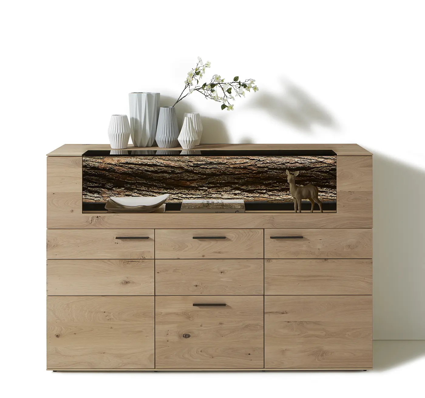 Hartmann  Highboard Runa Kerneiche Natur massiv H / B ca. 116 x 173 cm