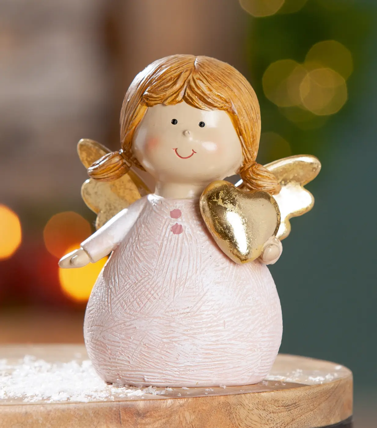 Gilde Figur Engel "Susi" Kunstharz pink