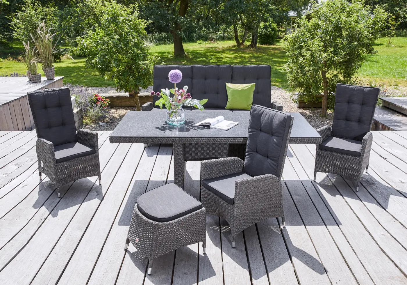 LC Garden Sessel  Barcelona grau mix 