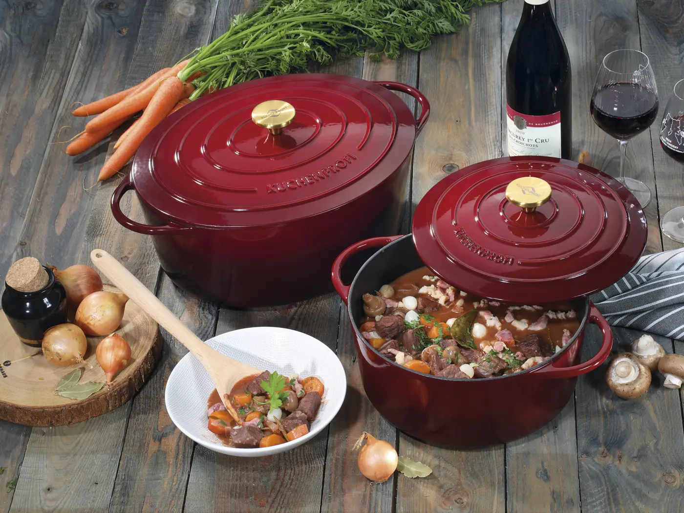 Küchenprofi Bratentopf rund  24 cm médoc