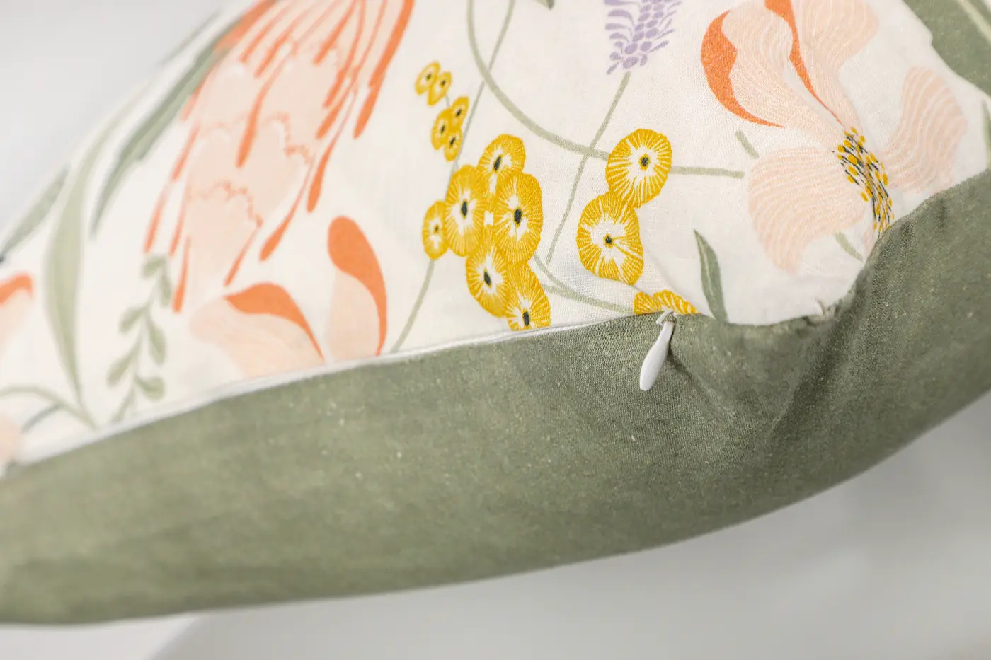 Schöner Wohnen Zierkissenhülle ohne Füllung  Floral grün 45x45cm