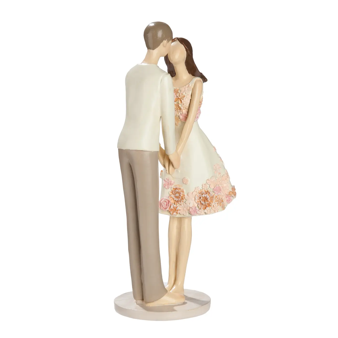 Gilde Figur Paar "Floral Love" rosa Blumenmotiv