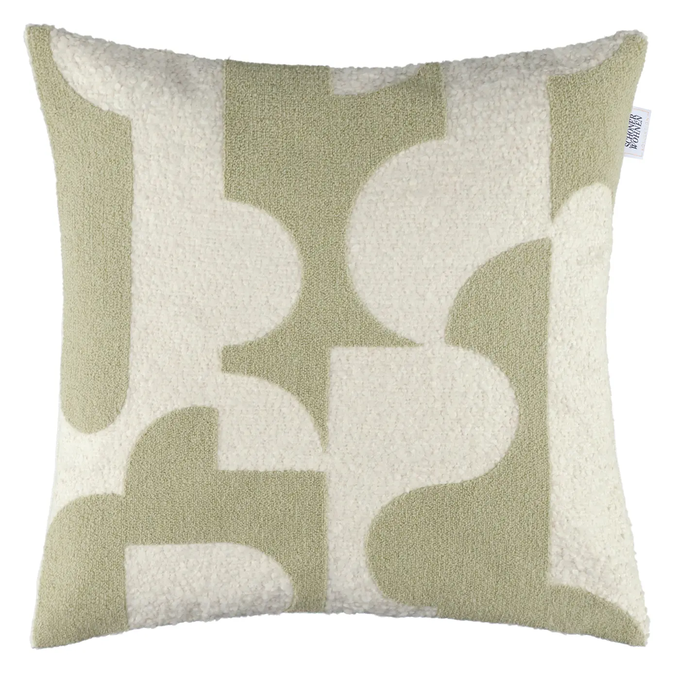 Schöner Wohnen Zierkissenhülle ohne Füllung  grafisches Muster grün 45x45cm