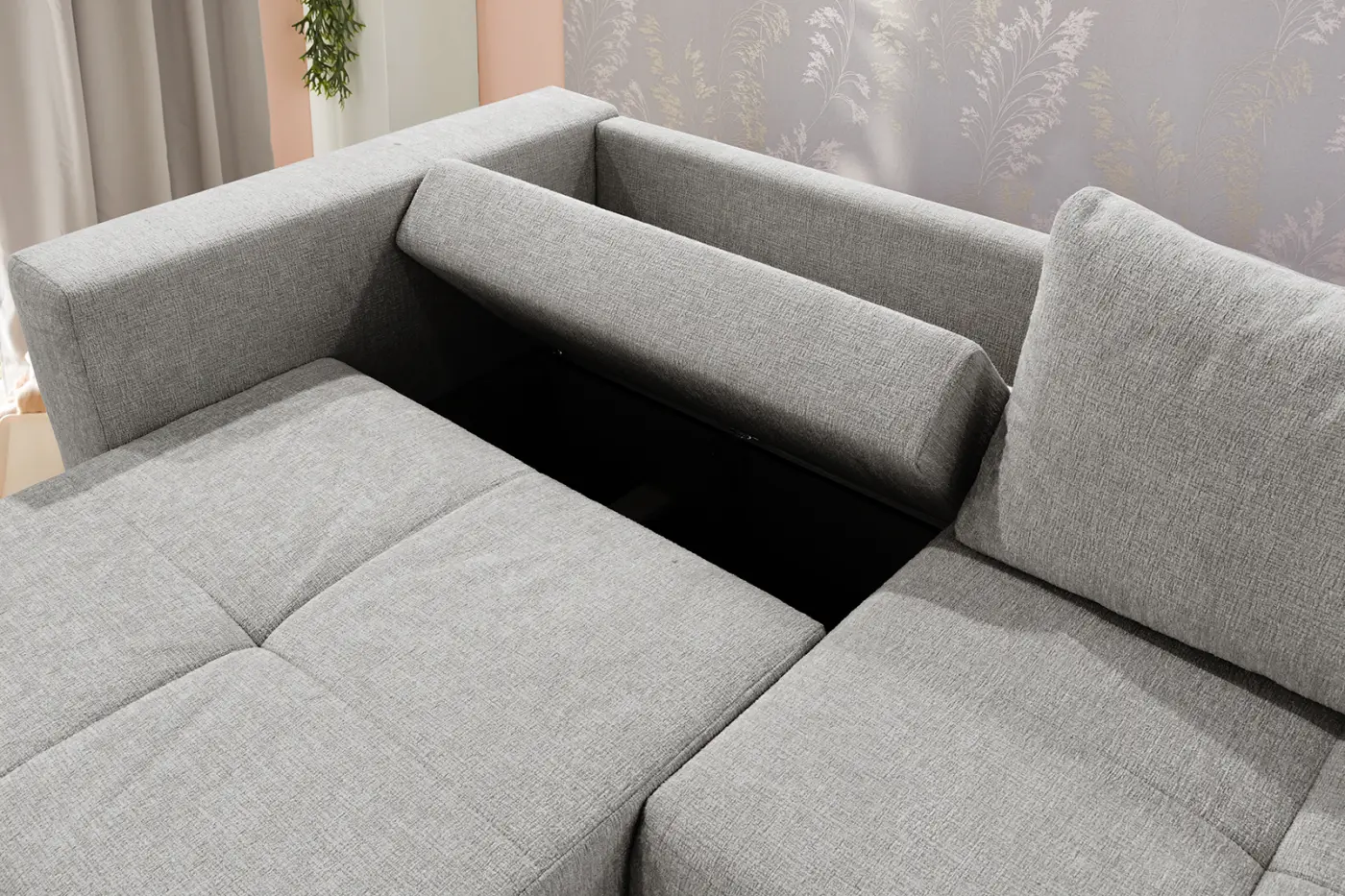 JOB Schlafsofa Relax grau ca. 243 × 85 × 115 cm (B/H/T)