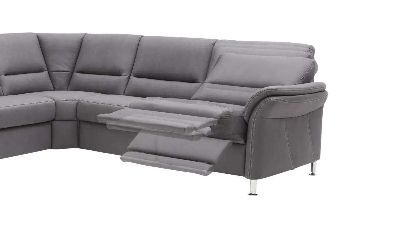 Zehdenick  Wohnlandschaft mit Funktion mammut grau ca. 173 x 330 x 262 cm