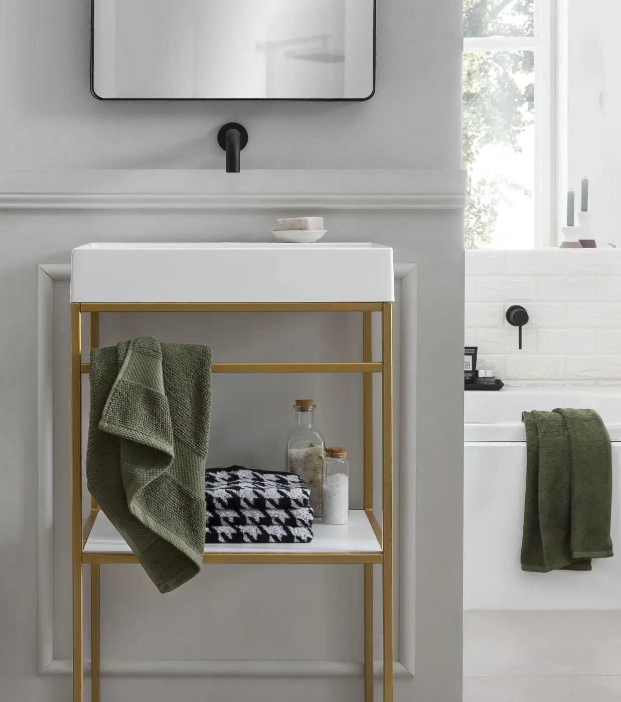 Done. Handtuch Deluxe 50x100cm Khaki