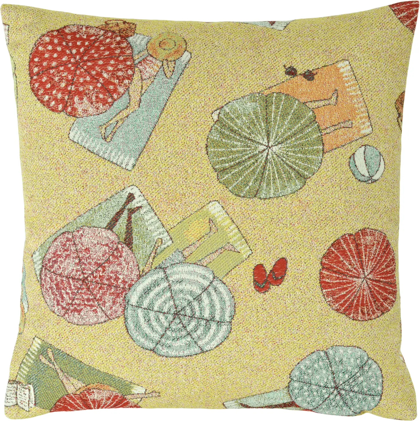 Sander Kissenhülle Sand City Beach yellow/multi colour 40x40cm