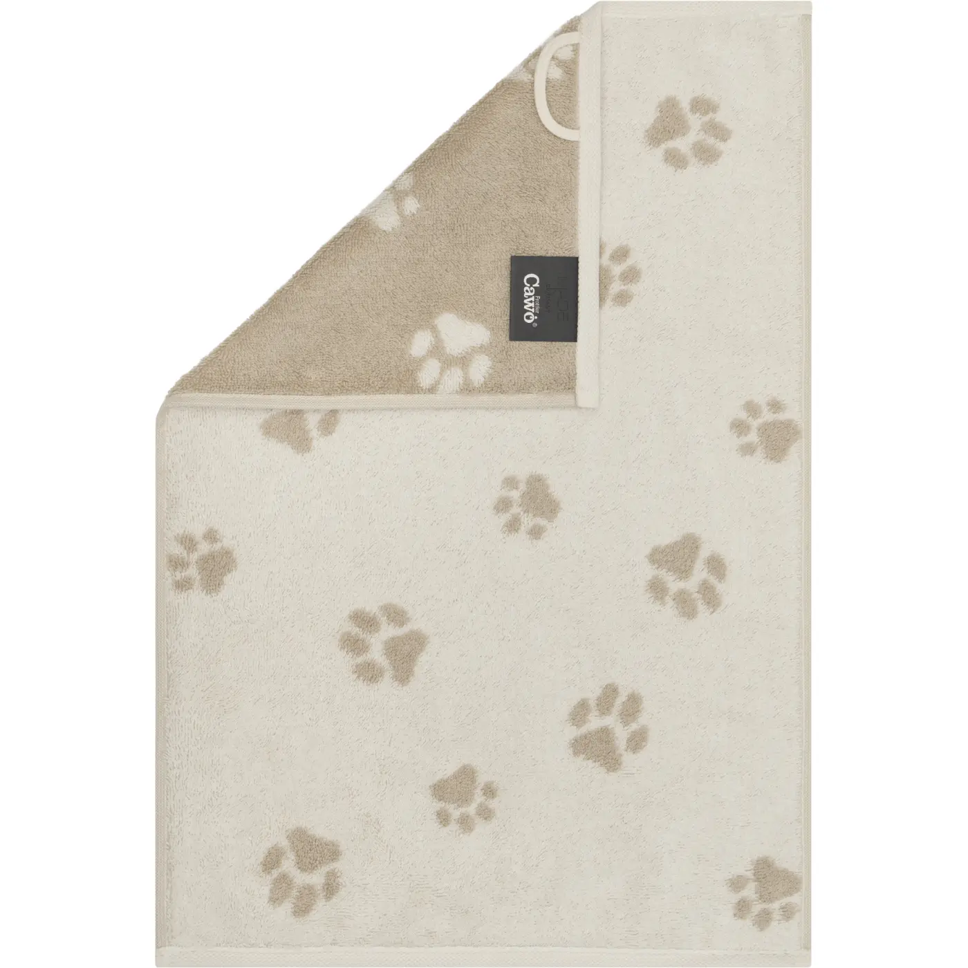 Cawoe Duschtuch We love Dog natur/beige 80/150 cm