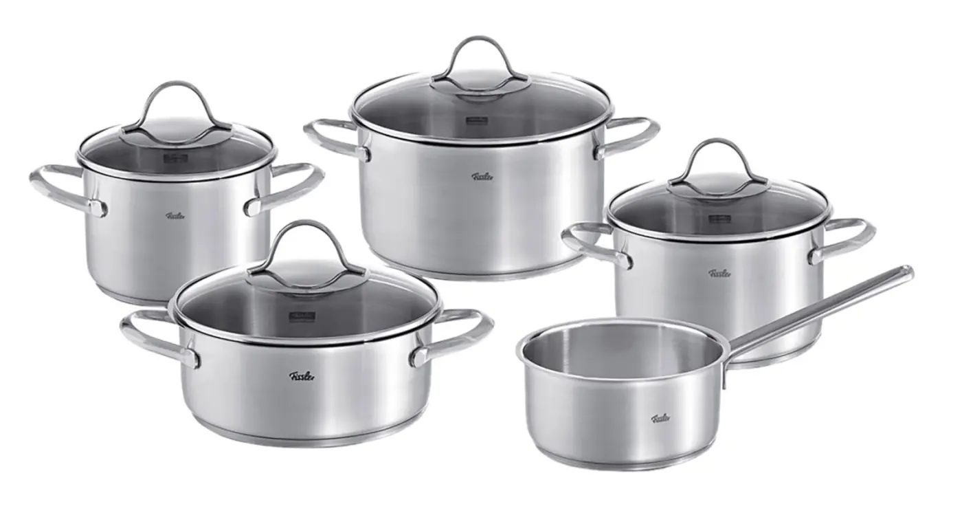 Fissler Kochtopfset Palermo 5 tlg Edelstahl 18/10